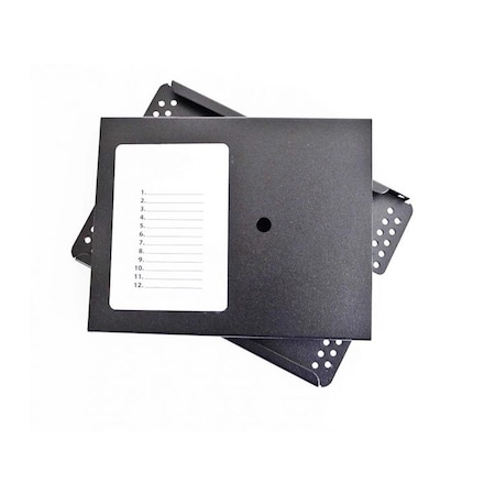 Cable Wholesale Cablewholesale  6.5 x 4.68 x 0.41 in. 12 Position Fusion Splice Tray, Black 62F1-00112